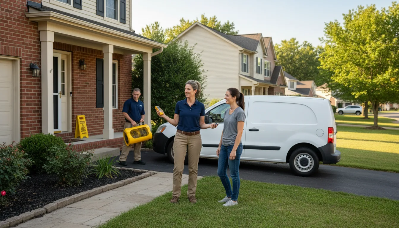 Water restoration image for Water Damage & Restoration Services in Maineville, OH